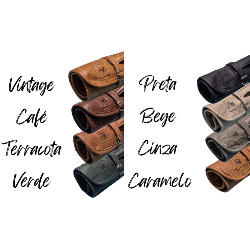 Case Porta Facas em Couro Legítimo – Proteja, Organize e Transporte suas Facas de Churrasco com Estilo