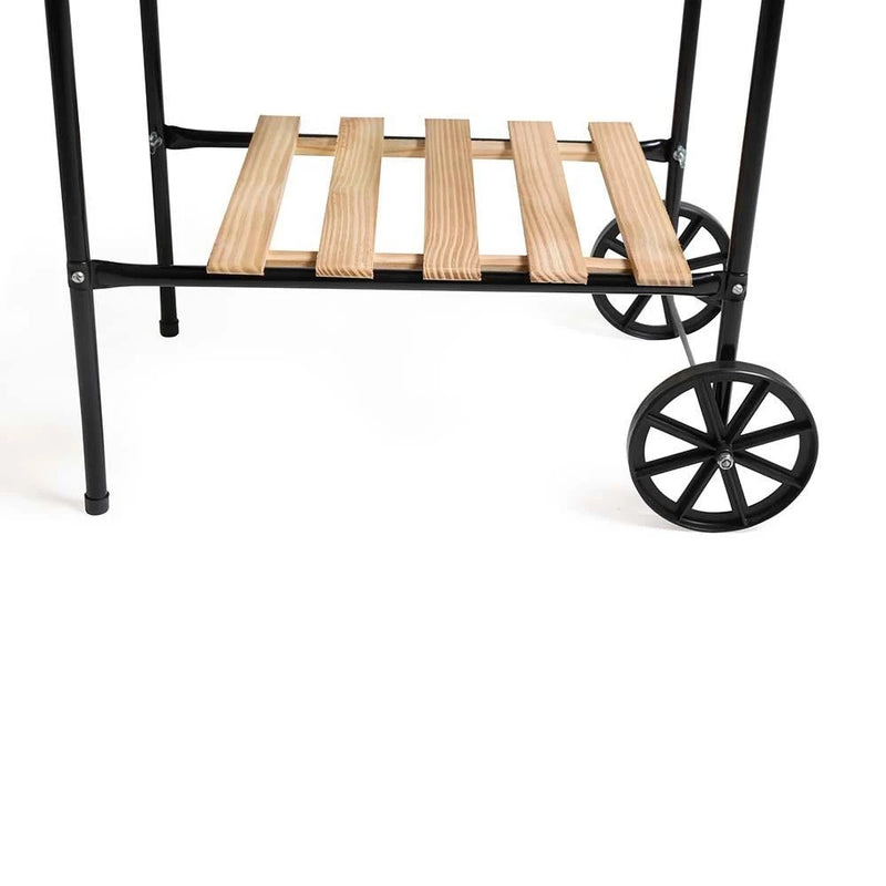 🔥 Churrasqueira Califórnia a Carvão Mor | Portátil com Rodinhas + Grelha + Espetos + Tábua