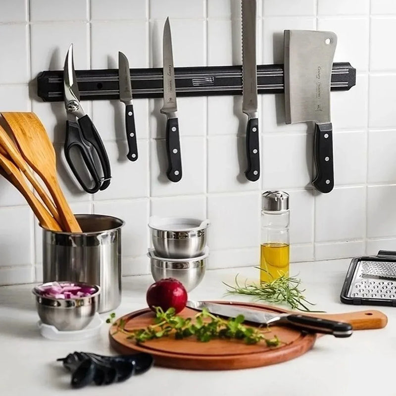 🧲 Barra Magnética 33cm Para Facas – Alta Fixação | Cozinha, Churrasco e Ferramentas