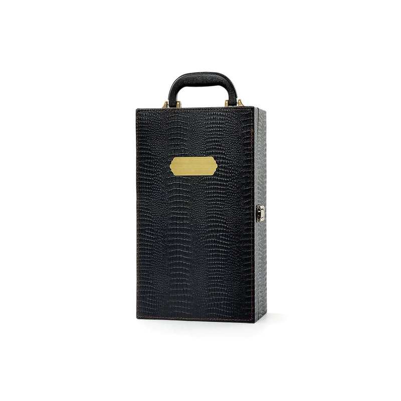 🍷 Kit Vinho 4 Peças em Maleta de Couro Sintético – Sofisticação e Presente Perfeito