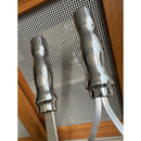 Kit 4 espetos de alumínio para churrasco duplo e simples