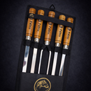 Kit 5 Espetos de Alumínio Personalizado com Suporte