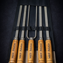 Kit 5 Espetos de Alumínio Personalizado com Suporte