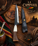 Faca Gaúcha La Campeira 9" | Cabo Duplo em Osso e Madeira