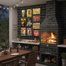 🎨 Kit 10 Quadros Decorativos Cantinho do Churrasco | Área Gourmet