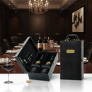 🍷 Kit Vinho 4 Peças em Maleta de Couro Sintético – Sofisticação e Presente Perfeito