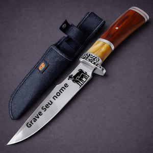 Faca Artesanal Premium Personalizada – Presente Perfeito para Churrasco, Caça e Pesca