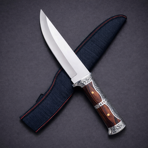 🔥 Faca Profissional Artesanal 8” Inox – Super Afiada p/ Churrasco, Pesca e Camping