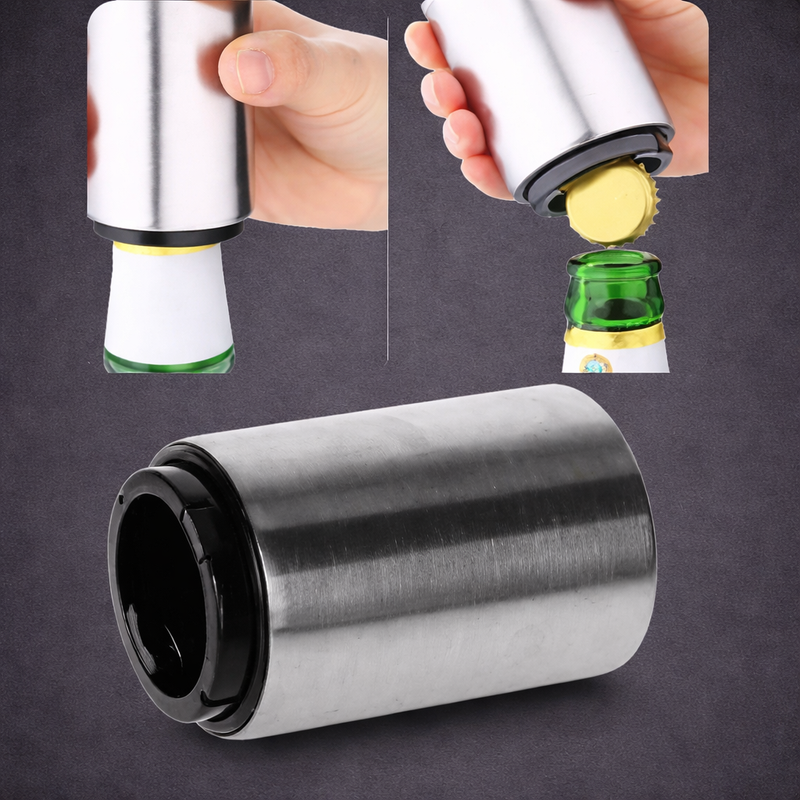 Kit 3 Abridores Magnéticos Automáticos em Aço Inox – Práticos e Duráveis