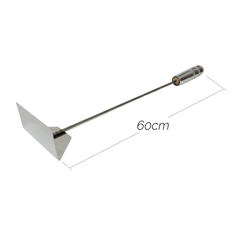 Kit de Limpeza para Churrasqueira 100% Inox – Pá, Rastelo, Espalha Brasa e Suporte de Parede 🔥🧹