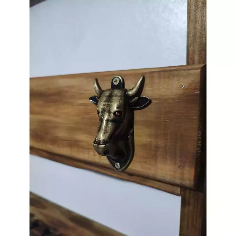 Porta-Espetos com Barzinho e Abridor – Personalizável | Cantinho do Churrasco 🍻🔥