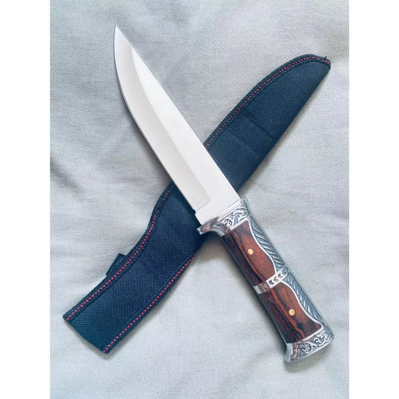 🔥 Faca Profissional Artesanal 8” Inox – Super Afiada p/ Churrasco, Pesca e Camping