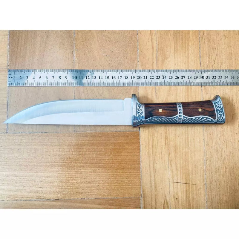 🔥 Faca Profissional Artesanal 8” Inox – Super Afiada p/ Churrasco, Pesca e Camping