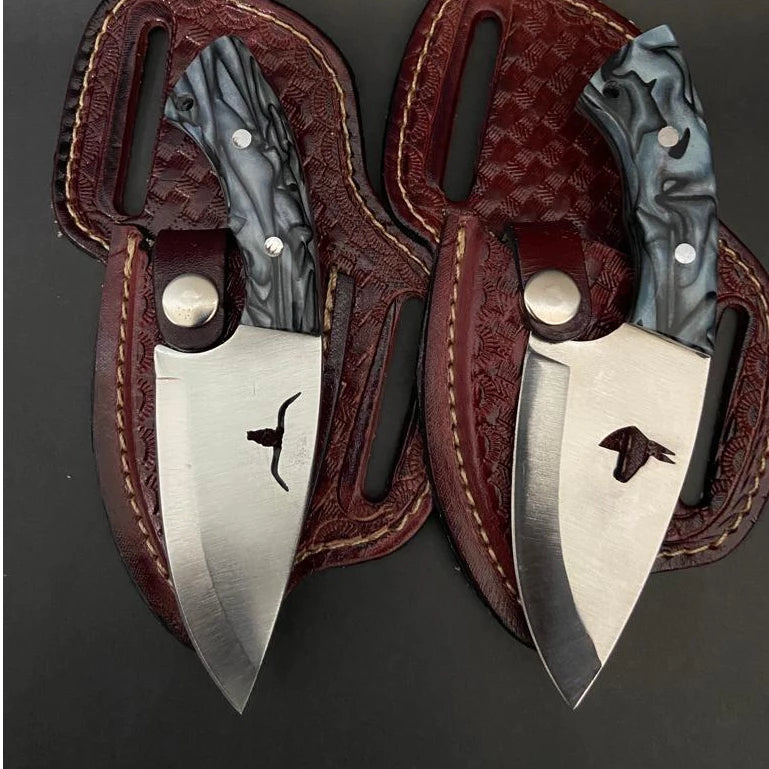 🔪 Kit 2 Peças Faca Boiadeiro + Bainha Couro Legítimo