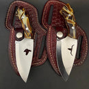 🔪 Kit 2 Peças Faca Boiadeiro + Bainha Couro Legítimo