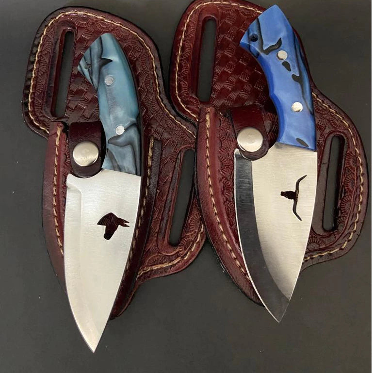 🔪 Kit 2 Peças Faca Boiadeiro + Bainha Couro Legítimo