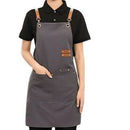 Avental de Cozinha Ajustável em Lona com Botões e Bolso – Uso Caseiro ou Profissional