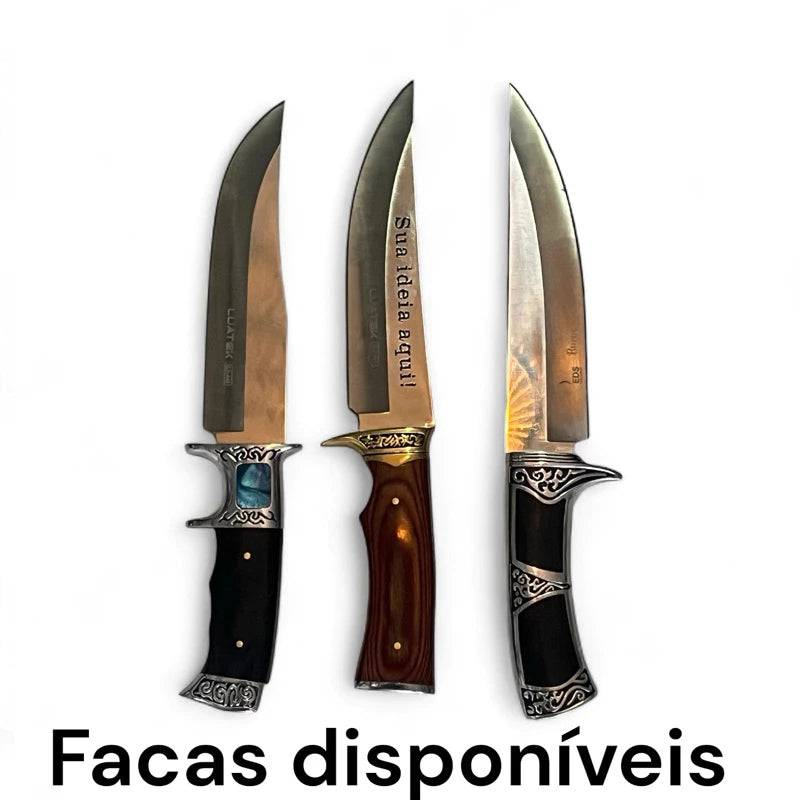 Kit Churrasco Premium Personalizado + Brindes Exclusivos — Ganhe Garra de Urso e 2 Pegadores de Carne!