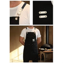 Avental de Cozinha Ajustável em Lona com Botões e Bolso – Uso Caseiro ou Profissional