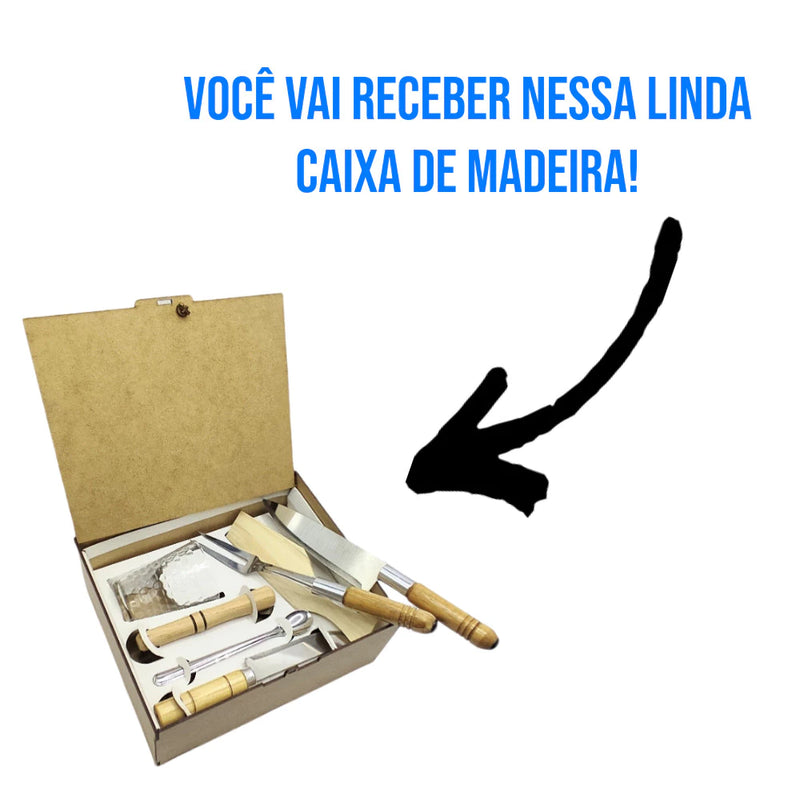 Kit Churrasco Completo + Kit Caipirinha com Caixa MDF – Presente Elegante