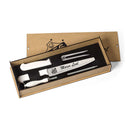 Kit Talher de Churrasco Profissional Personalizado a Laser – 3 Peças com Caixa MDF